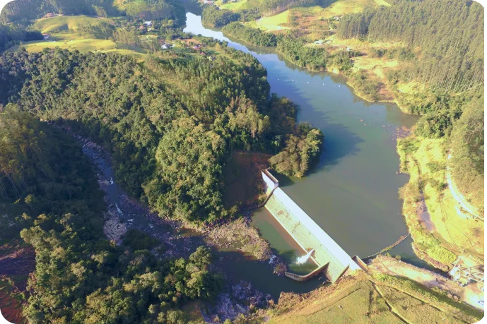 Imagem da Hidrelétrica de Barra do Rio Chapéu