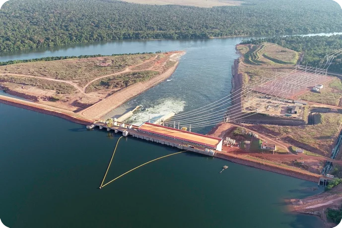 Imagem da Hidrelétrica de Colider