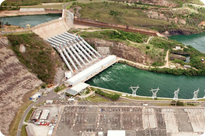 Imagem da Hidrelétrica de Furnas