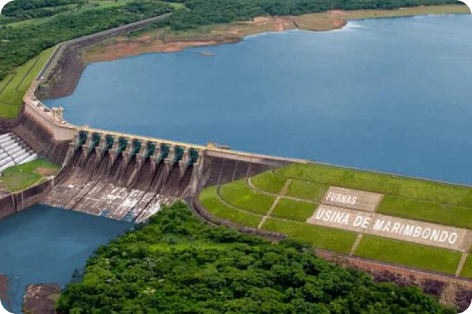 Imagem da Hidrelétrica de Marimbondo