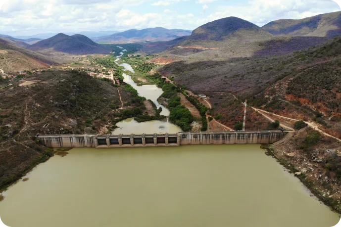 Imagem da Hidrelétrica de Pedra