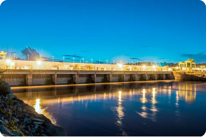 Imagem da Hidrelétrica de Santo Antonio