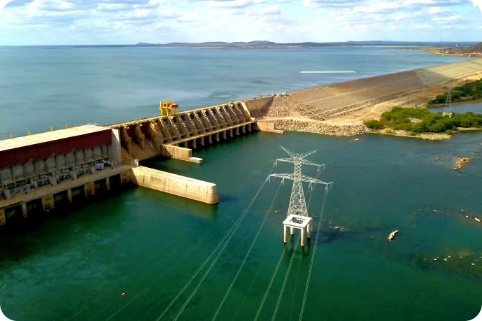 Imagem da Hidrelétrica de Sobradinho