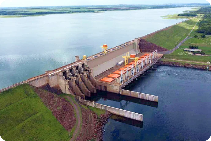 Imagem da Hidrelétrica de Três Irmãos