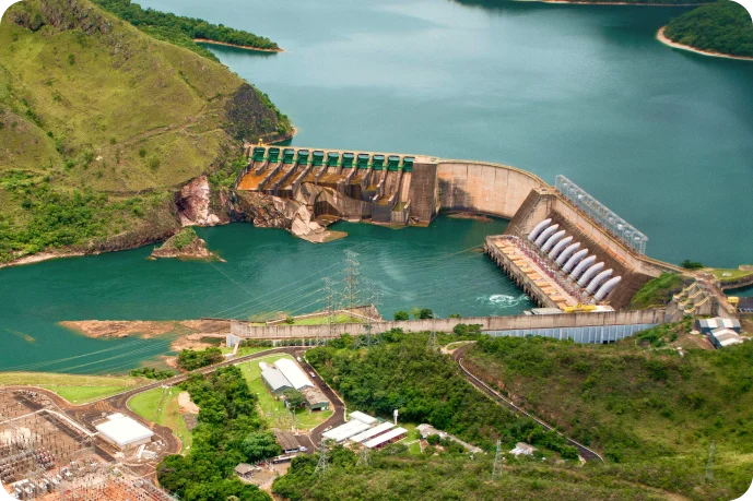 Imagem da Hidrelétrica de Mascarenhas de Moraes